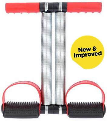 Spegi Double Spring Red Tummy Trimmer, Ab Exerciser - Multipurpose Fitness Equipment Ab Exerciser(Red)