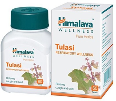 HIMALAYA Tulasi Respiratory Wellness relieves cough & cold (60 Tablets)