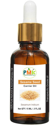 PMK Pure Natural Sesame Seed Cold Pressed Carrier Oil (15ML)(15 ml)