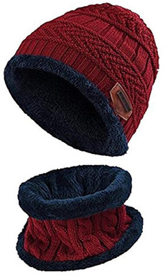 FRANKOPOLIS Woven Beanie Cap(Pack of 2)
