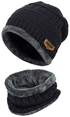 FRANKOPOLIS Woven Beanie Cap(Pack of 2)
