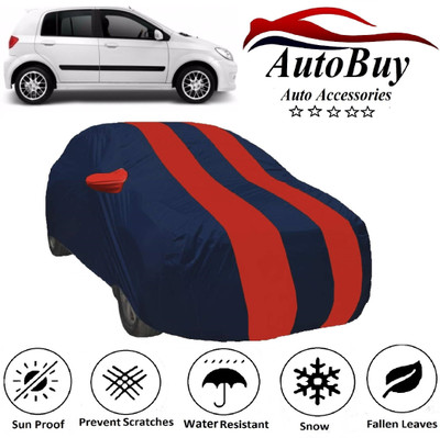 AutoBuy Car Cover For Nissan Go (With Mirror Pockets)(Multicolor)