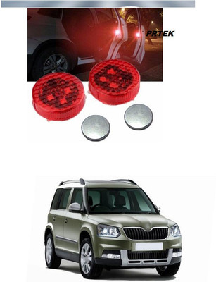 PECUNIA Universal Car Door Warning Light Anti-Collision LED Safty Lights Strobe Flashing Open Reflector Lamp Auto On/Off with 3 Flashing Modes (Red) A207 Car Fancy Lights(Red)