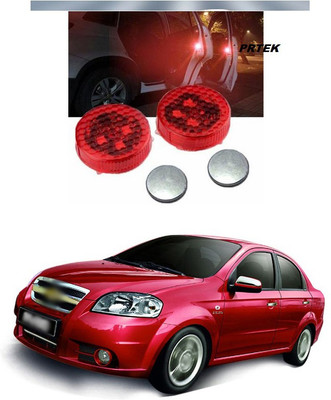 PECUNIA Universal Car Door Warning Light Anti-Collision LED Safty Lights Strobe Flashing Open Reflector Lamp Auto On/Off with 3 Flashing Modes (Red) A3 Car Fancy Lights(Red)