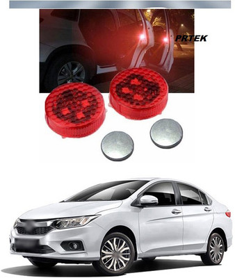PECUNIA Universal Car Door Warning Light Anti-Collision LED Safty Lights Strobe Flashing Open Reflector Lamp Auto On/Off with 3 Flashing Modes (Red) A10 Car Fancy Lights(Red)