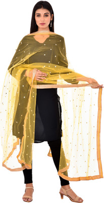 YOUTHQUAKE Net Embellished Women Dupatta