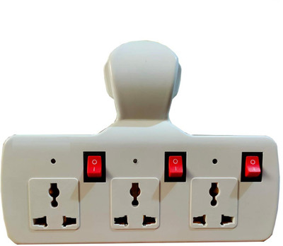PRIYANSHI ENTERPRISE Three Pin Multiplug Power Extension Board Universal Multi Plug Three Pin Multiplug Power Extension Board Universal Multi Plug Three Pin Plug(White)