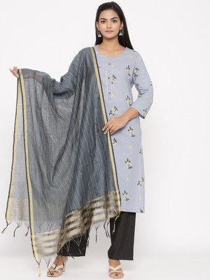 Fashion Art Self Design Kurta, Palazzo & Dupatta Set
