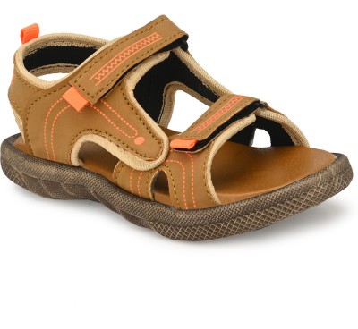 Steprite Boys Velcro Sports Sandals(Brown)