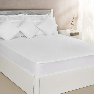 India Furnish Fitted Single Size Waterproof Mattress Cover(White)