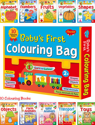 Baby First Colouring Bag Of 10 Colouring Books | Gift Set For Kids(Paperback, Sawan)