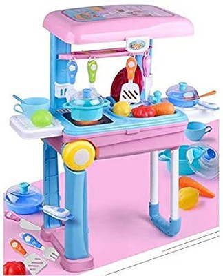 MAMADEV FASHION Pretend Role Play Little Happy Chef Kitchen Set Toy for Kids Girls & Boys
