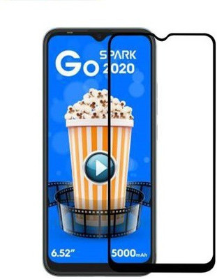 LIKEDESIGN Edge To Edge Tempered Glass for Tecno Spark Go 2020(Pack of 1)