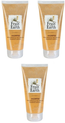 Fruit of the earth shampoo with arnica & tea tree oil dandruff set of3 control(600 ml)