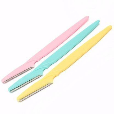 SWARA COLLECTION 3pcs/set Pro Eyebrow Razor Trimmer Shaper Shaver Hair Remover Set Sharp For Make Up Kit Stainless Steel Cutting (Pack of 3), Men & Women(Pack of 3)