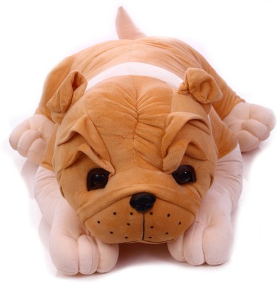 TOYTALES High Quality Hugable Bull Dog Soft Toy Stuffed Sitting Dog Animal Soft Plush Toys For/Boys/Girls/Best Birthday Gift  - 75 cm(Brown)