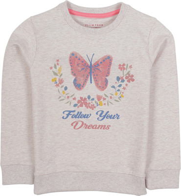 Plum Tree Full Sleeve Printed Girls Sweatshirt