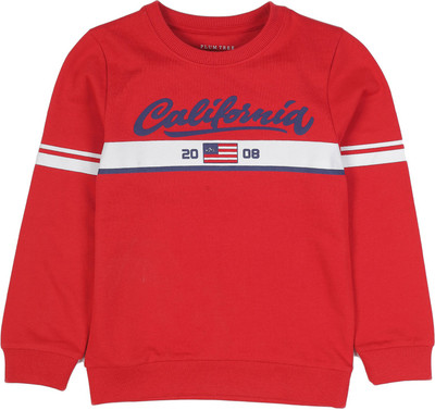 Plum Tree Full Sleeve Graphic Print Boys Sweatshirt