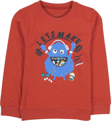 Plum Tree Full Sleeve Printed Boys Sweatshirt