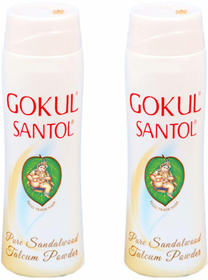 GOKUL Santol Pure sandalwood talcum powder(2 x 140 g)
