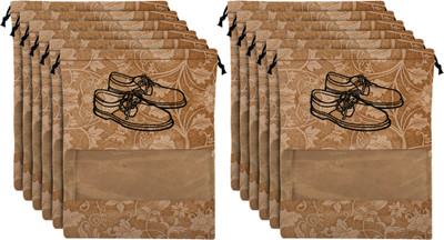KUBER INDUSTRIES Shoe Pouch(Beige)