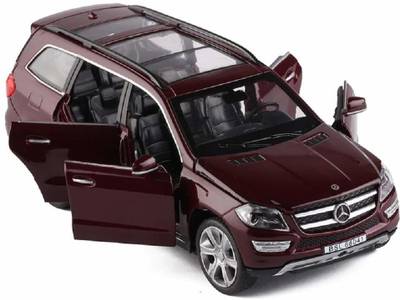 Galactic New 1:32 scale Metal Mercedes Benz -gl500 Die cast Alloy Metal Car Model Pull Back Car for Children Toys Light &amp; Sound, Openable Hood, Trunk and Doors Best Gift for Boys and Girls Best Gift Your Child(6 color Design Available 1 Design Sending)66041  (red,blue ,black,white, Pack of: 1)