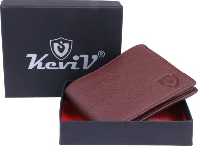 Keviv Men Casual, Formal Brown Artificial Leather Wallet(5 Card Slots)