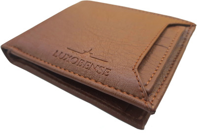 LUXOBENSE Men Brown Artificial Leather Wallet(6 Card Slots)