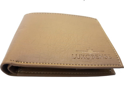 LUXOBENSE Men Tan Artificial Leather Wallet(9 Card Slots)