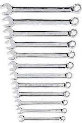 Simtim Double Sided 12pcs/Set Spanner Wrench Ratchet Ring Box Set Kit Mechanic Tool Car Garage Double Sided Combination Wrench(Pack of 1)