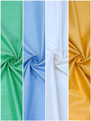 SUBHDIN Pure Cotton Solid Shirt Fabric