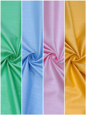 SUBHDIN Pure Cotton Solid Shirt Fabric