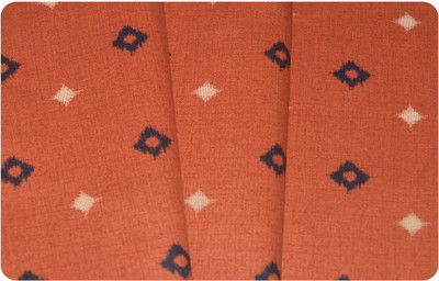 V WALKERS Pure Cotton Geometric Print Shirt Fabric