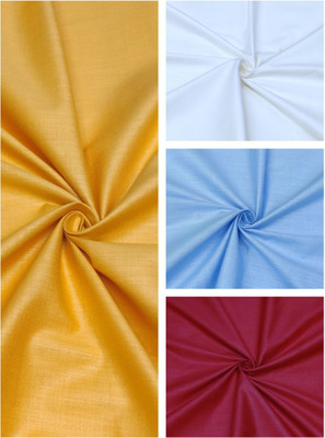 SUBHDIN Pure Cotton Solid Shirt Fabric