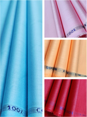 SUBHDIN Pure Cotton Solid Shirt Fabric