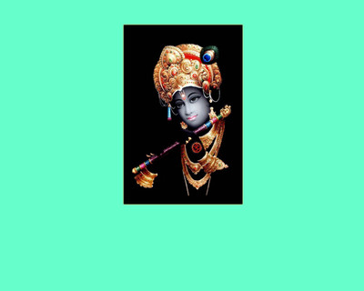 Varadvinayak 48.26 cm Krishna ji Self Adhesive Sticker(Pack of 1)