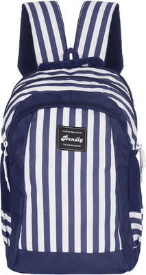 Bendly Stripe 25 Ltrs 25 L Laptop Backpack(Blue)