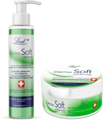 Larel DermoSoft Whitening Cleansing Face Care Combo (Cream & Wash Gel)(1 Items in the set)