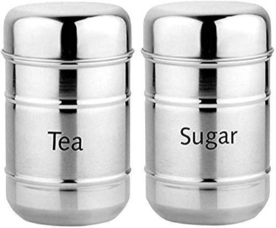 Global Venders Steel Grocery Container  - 700 ml, 700 ml(Pack of 2, Silver)