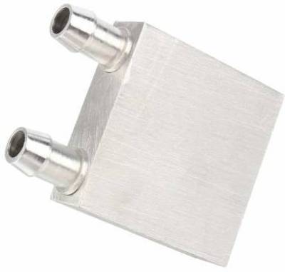 Stookin Water Cooling Block 40x40mm Aluminum for Liquid Water Cooler Heat Sink System Silver for CPU Graphics Radiator Heatsink Educational Electronic Hobby Kit Educational Electronic Hobby Kit