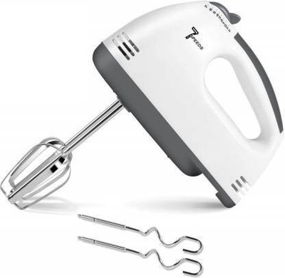 GATHA SALES 7 Speed Control Detachable Stainless-Steel Finish Beater & Whisker| in-Atta Mix and Egg Bitter For Kitchen 120 W Electric Whisk 120 W Electric Whisk(White)