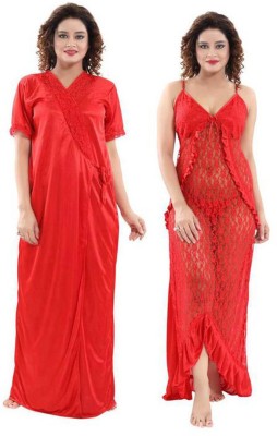 KAVANNG Women Robe(Red)