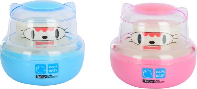 ShopCircuit Baby Powder Puff Pack of 2(Blue, Pink)