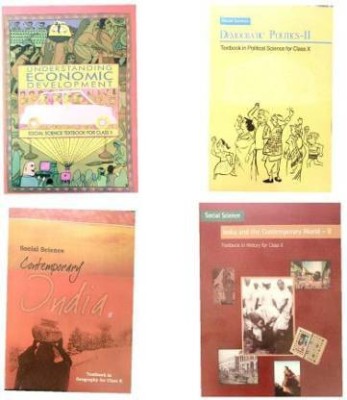 Combo Of 4 Books Of SOCIAL SCIENCE For Class 10 NCERT( HISTORY, GEOGRAPHY, CIVICS, ECONOMICS)(Paperback, NCERT)