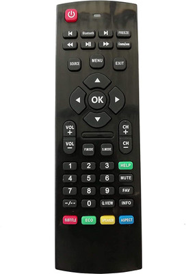 LipiWorld LCD LED Smart HD TV Croma Remote Controller(Black)