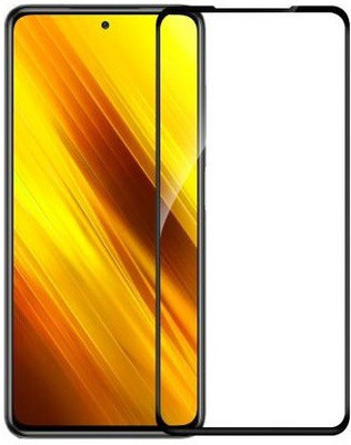 welldesign Edge To Edge Tempered Glass for Poco X3(Pack of 1)