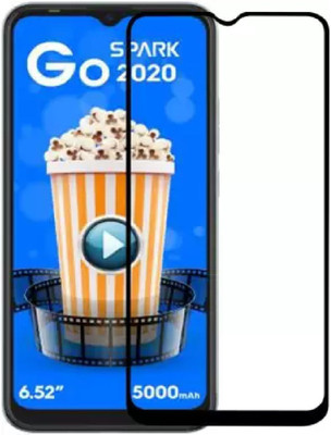 ISAAK Edge To Edge Tempered Glass for Tecno Spark Go 2020(Pack of 1)