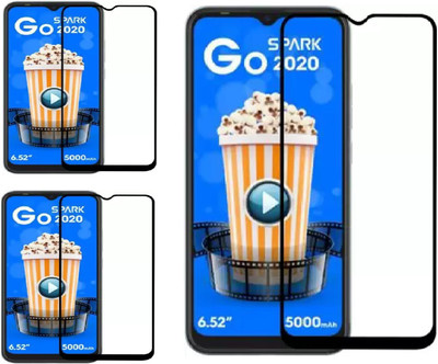 ISAAK Edge To Edge Tempered Glass for Tecno Spark Go 2020(Pack of 3)