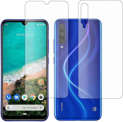 ELEF Front and Back Tempered Glass for Xiaomi Mi A3 Front Premium Tempered Glass Back 0.3MM Flexible Trink(Pack of 2)