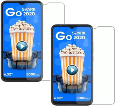 ISAAK Tempered Glass Guard for Tecno Spark Go 2020(Pack of 2)